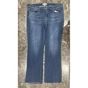 Lucky Brand Sweet Mid Rise Bootcut Jeans Women's Size 16/33R Dark Wash Denim